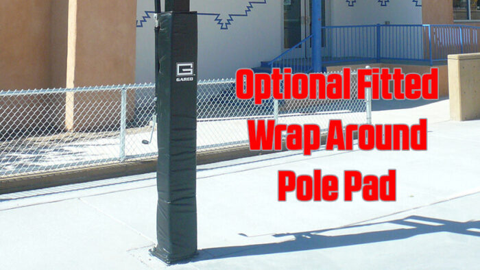 Collegiate Jam Basketball Goal with Fitted Wrap Around Pole Pad