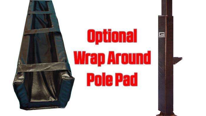 Collegiate Jam Basketball Goal Fitted Wrap Around Pole Pad