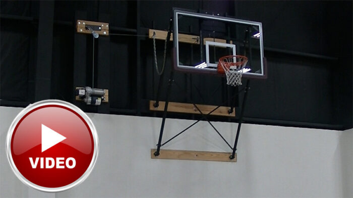 Up Fold Wall Mount Basketball Goal