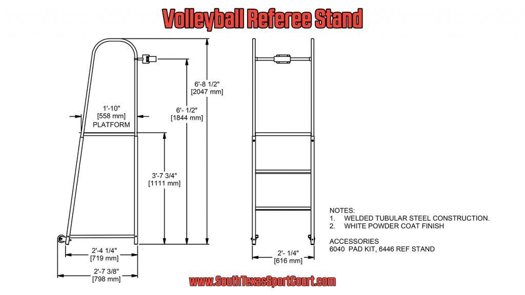 Volleyball Referee Stand South Texas Sport Court