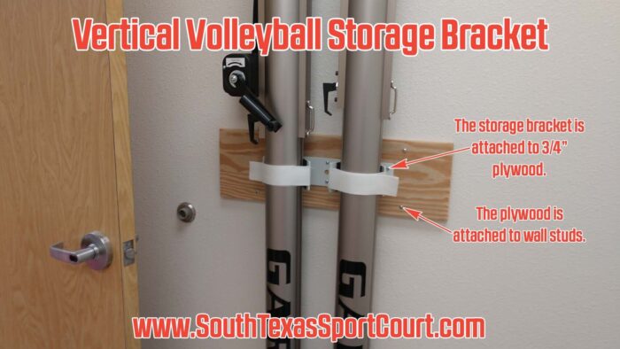 Vertical Volleyball Storage Bracket - Image 3