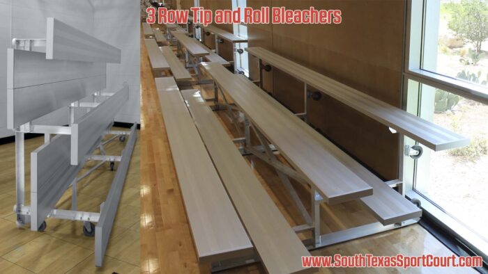 3 Row Tip and Roll Bleachers - Image 2