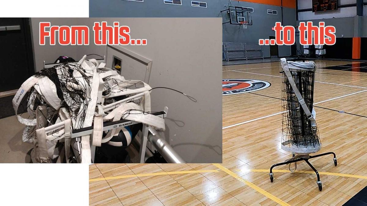 Net Storage Cart South Texas Sport Court