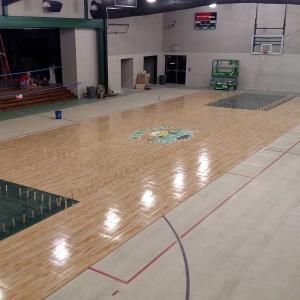 Installing Sport Court® Athletic Flooring at Hunt ISD Gym