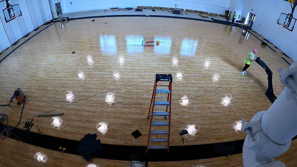 Installing Sport Court® Response Maple Select gym flooring