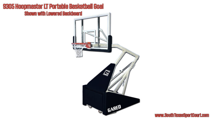 9305 Hoopmaster LT Portable Basketball Goal with lowered backboard