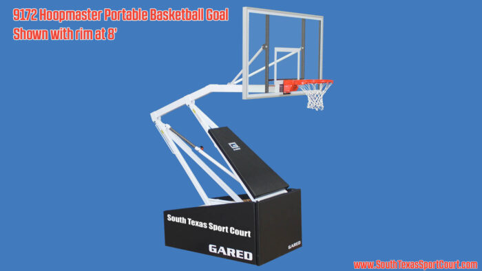 Hoopmaster Portable Basketball Goal 9172 with rim at 8' high