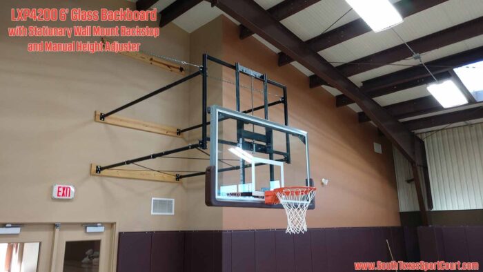 LXP4200 Professional Glass Basketball Backboard with Height Adjuster