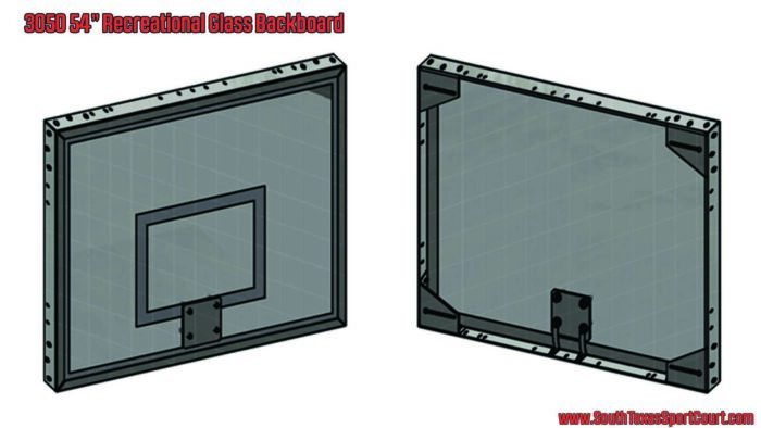 Illustration of 3050 Recreational Glass Backboard