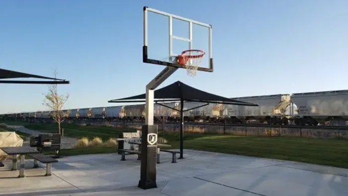 Dominator 72″ Basketball Hoop – Tempered Glass Backboard - Image 3