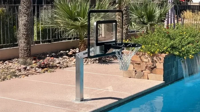 Dominator Aluminum Poolside Inground Basketball Hoop