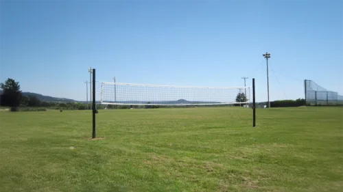 3" SQ Steel Outdoor In-Ground Volleyball System