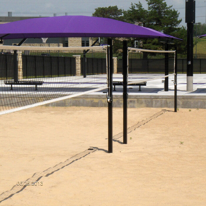 3" SQ Steel Outdoor In-Ground Volleyball System - Image 5