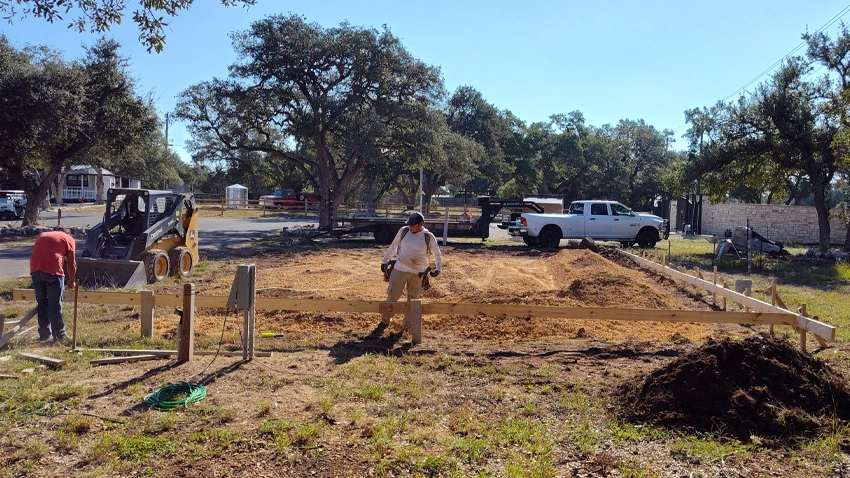 Almost Heaven RV Resort-A outdoor court construction