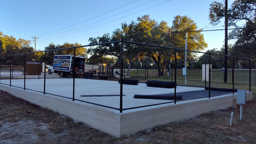 Almost Heaven RV Resort-C outdoor court fencing