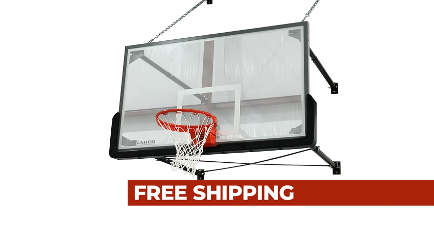 Stationary Wall Mount Basketball Goal 4-Point Free Shipping