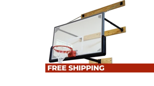Stationary Wall Mount Basketball Goal 3-Point Free Shipping
